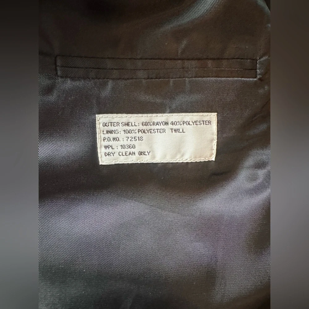 Members Only Black Structured Blazer Jacket – Size 44R